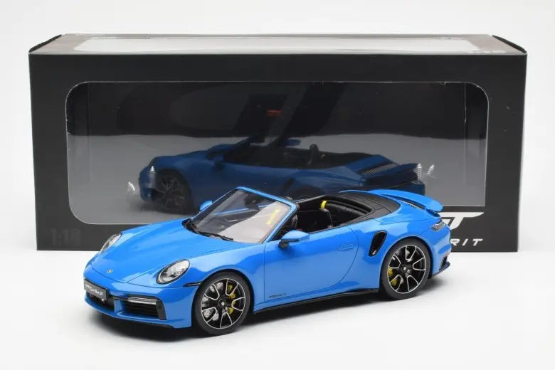 Porsche 911 992 Turbo S Shark Blue GT Spirit 1/18