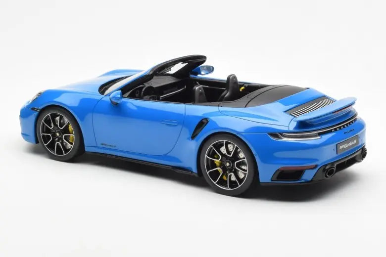 Porsche 911 992 Turbo S Shark Blue GT Spirit 1/18