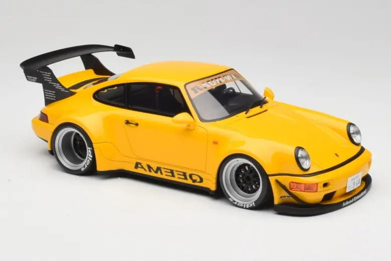 Porsche 911 964 RWB Keema Yellow GT Spirit 1/18