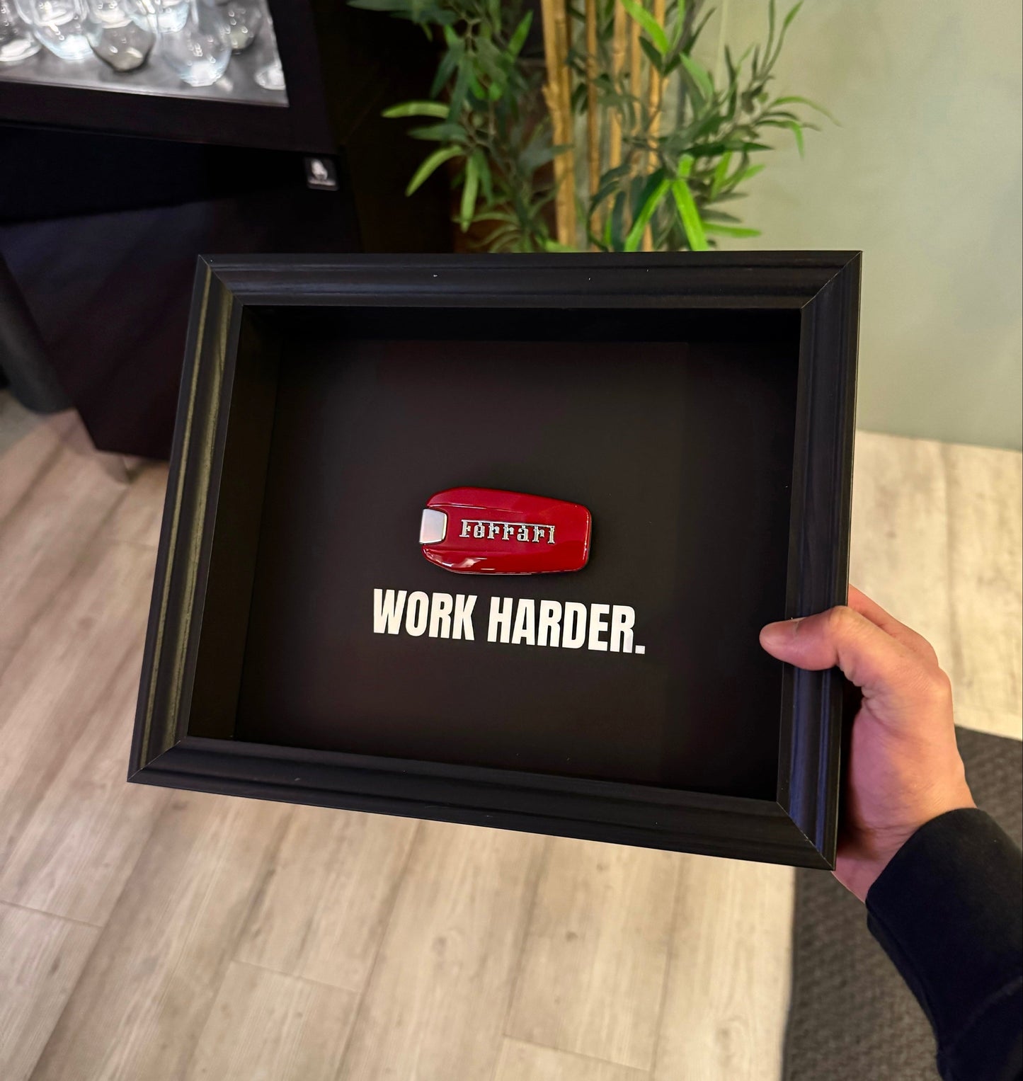 La Ferrari Key Frame – WORK HARDER Frame (20x25cm)