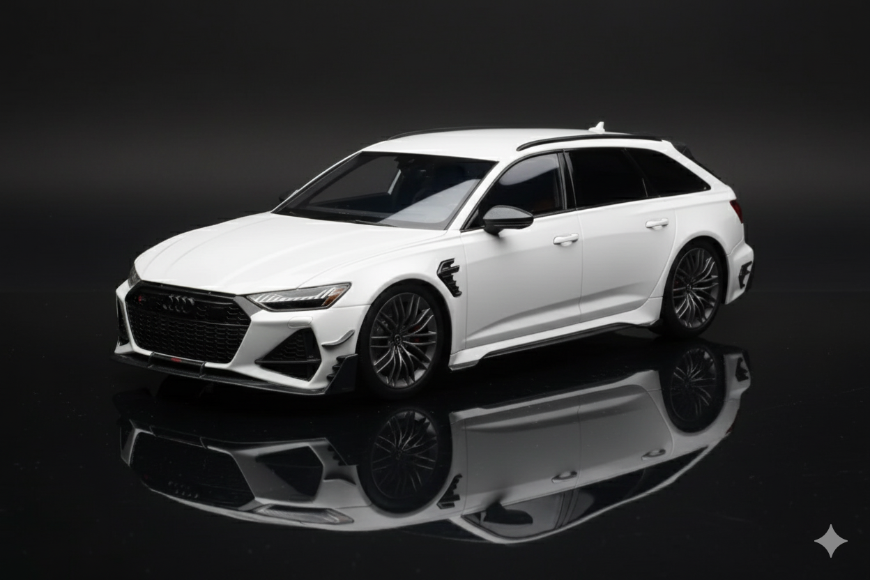 Audi ABT RS6-R C8 White Top Speed 1/18