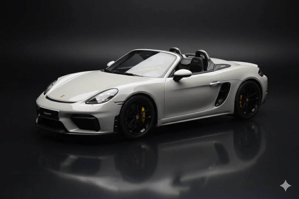 Porsche 718 Spyder Crayon Grey GT Spirit 1/18