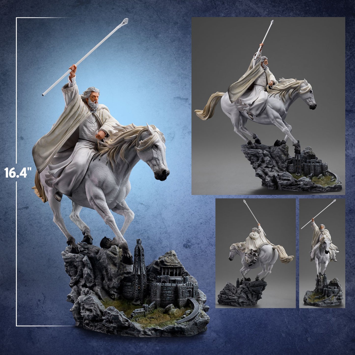 Gandalf the White and Shadowfax Deluxe 1:10 Scale Statue