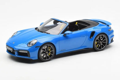 Porsche 911 992 Turbo S Shark Blue GT Spirit 1/18