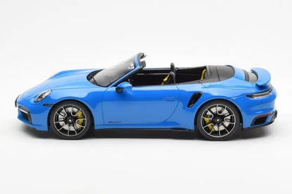 Porsche 911 992 Turbo S Shark Blue GT Spirit 1/18