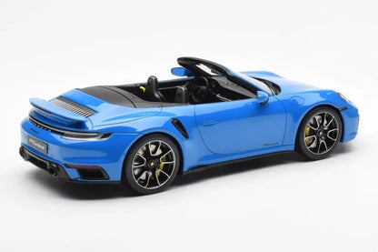 Porsche 911 992 Turbo S Shark Blue GT Spirit 1/18