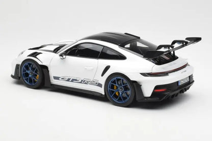 Porsche 911 992 GT3 Weissach Pack White & Indigoblue Norev 1/18
