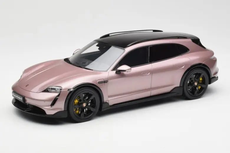 Porsche Taycan Tursbo S Cross Turismo Pink Metallic GT Spirit 1/18