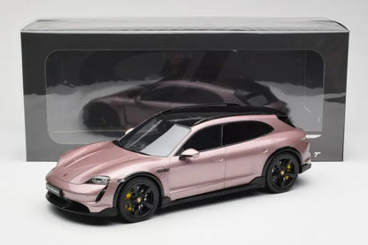 Porsche Taycan Tursbo S Cross Turismo Pink Metallic GT Spirit 1/18