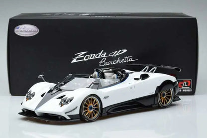 Pagani Zonda HP Barchetta Carbon Fibre White LCD 1/18