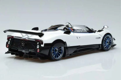 Pagani Zonda HP Barchetta Carbon Fibre White LCD 1/18
