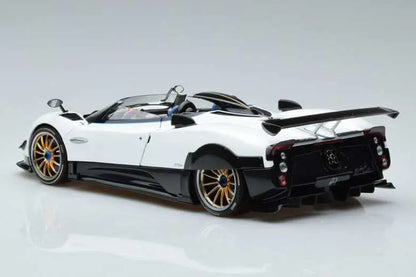 Pagani Zonda HP Barchetta Carbon Fibre White LCD 1/18
