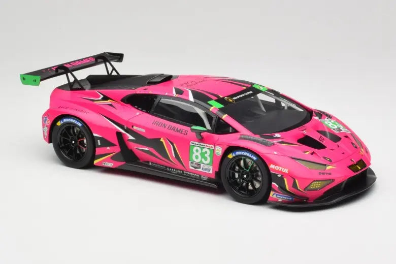 Lamborghini Huracan GT3 EVO2 Iron Dames n83 R.Frey / M.Gatting Daytona 24h 2023 Top Speed 1/18
