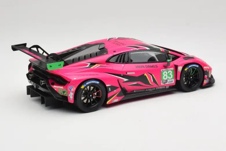 Lamborghini Huracan GT3 EVO2 Iron Dames n83 R.Frey / M.Gatting Daytona 24h 2023 Top Speed 1/18