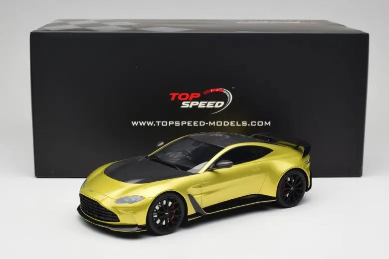 Aston Martin V12 Vantage Final Edition Cosmopolitan Yellow Top Speed 1/18