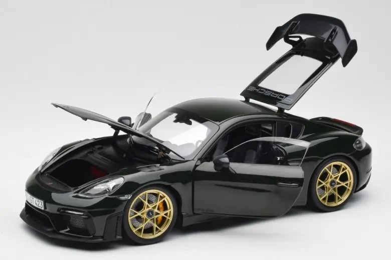 Porsche Cayman GT4 RS 982 Weissach Package Brewstergreen Norev 1/18