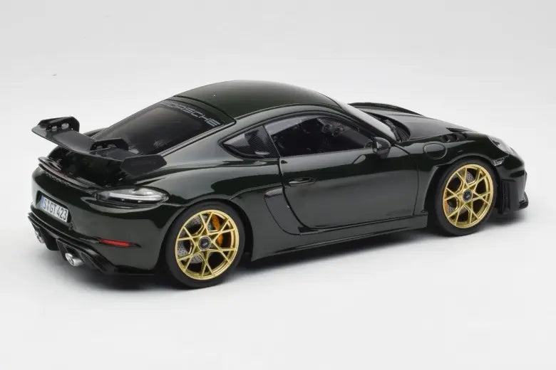 Porsche Cayman GT4 RS 982 Weissach Package Brewstergreen Norev 1/18