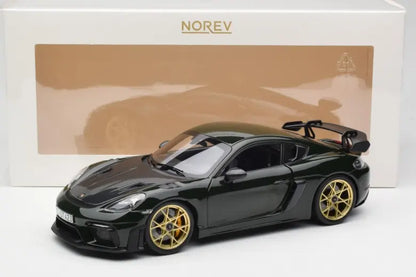 Porsche Cayman GT4 RS 982 Weissach Package Brewstergreen Norev 1/18