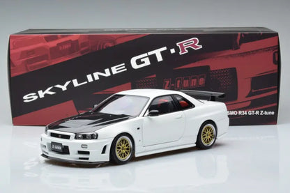 Nissan Skyline GT-R R34 Nismo Z-Tune White Motorhelix 1/18