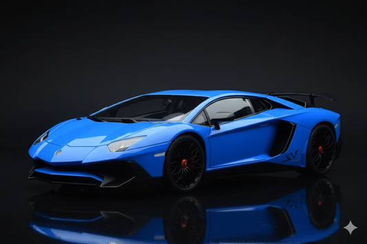 Lamborghini Aventador LP750-4 SV Blue Autoart 1/18