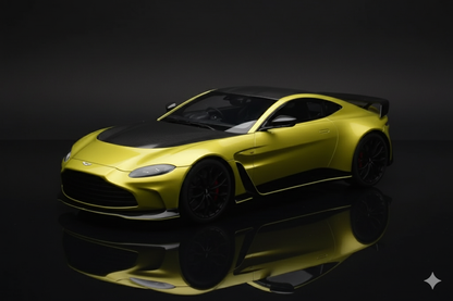 Aston Martin V12 Vantage Final Edition Cosmopolitan Yellow Top Speed 1/18