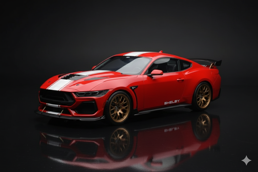 Ford Shelby Mustang Supersnage Red GT Spirit 1/18