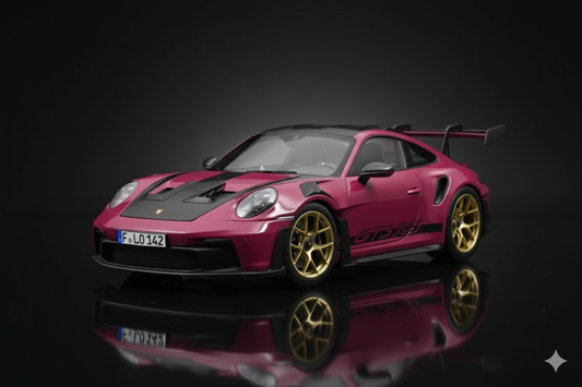 Porsche 911 992 GT3 RS Weissach Pack Ruby Star Norev 1/18