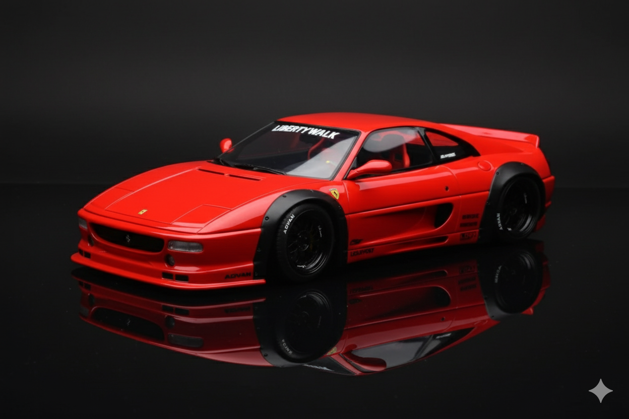 Ferrari F355 Liberty Walk Red GT Spirit 1/18