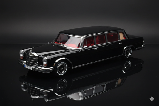 Mercedes 600 Pullman W100 Black NZG 1/18