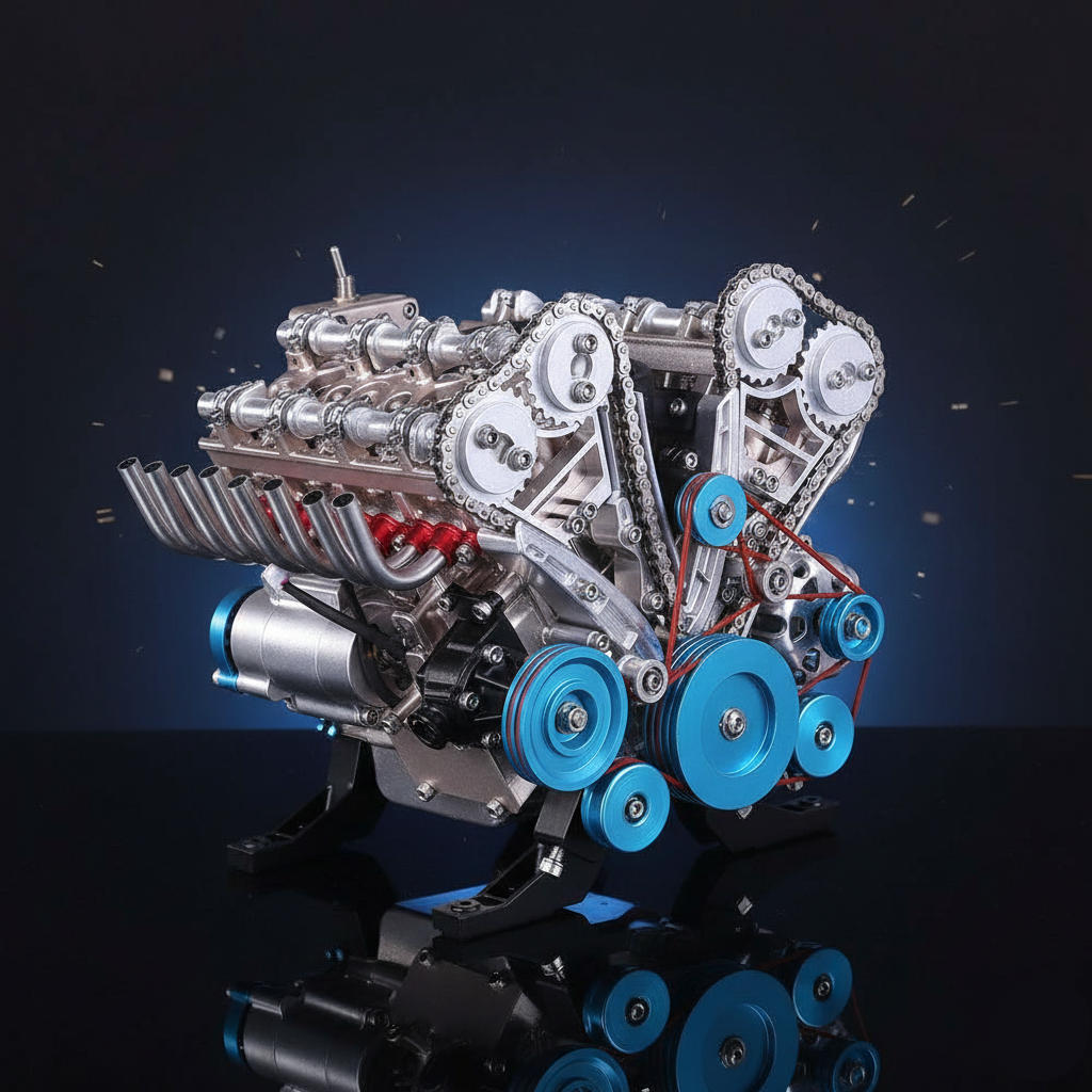 Build Your Own V8 Engine – Metal Model Kit