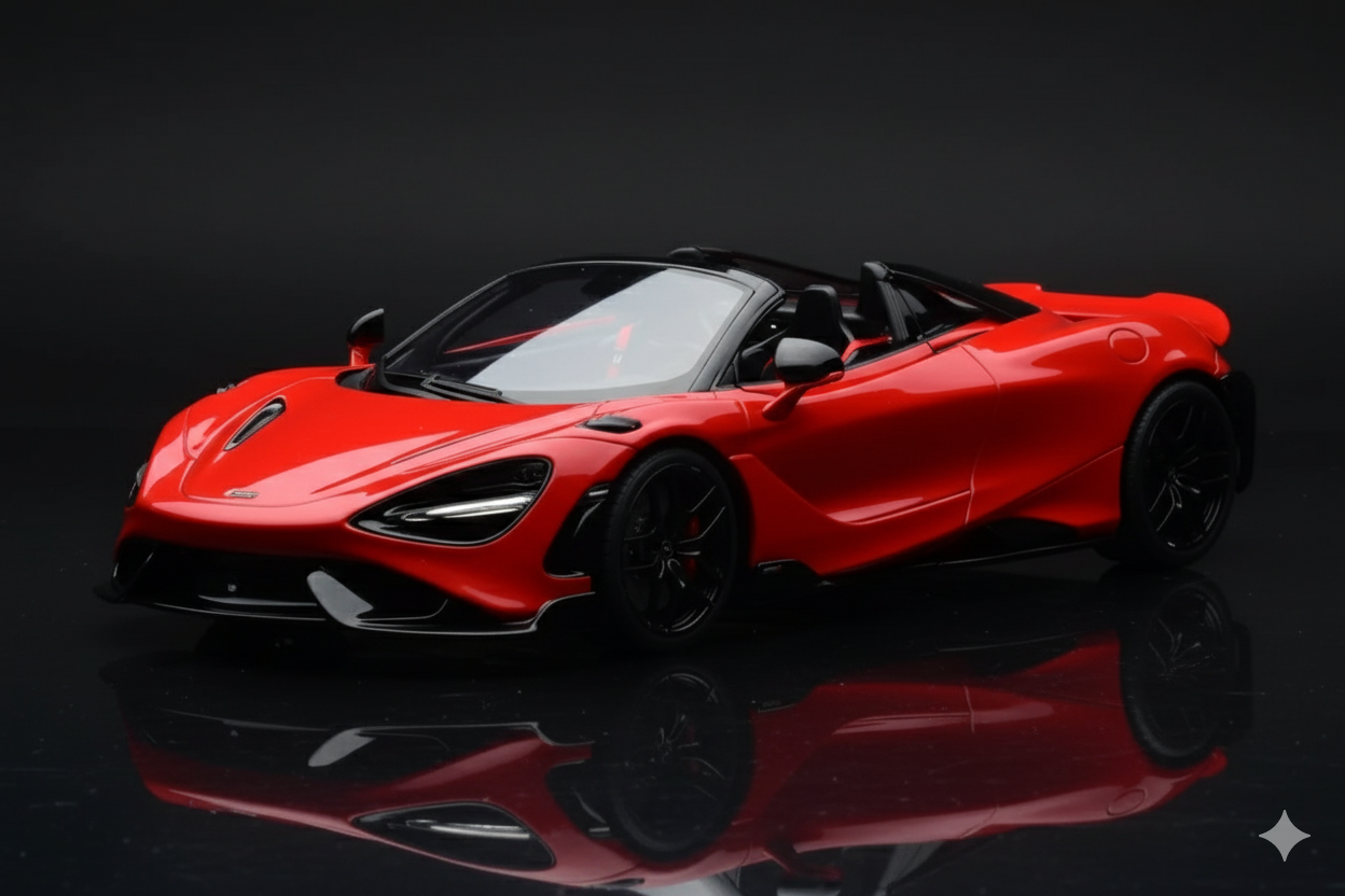 McLaren 765LT Spider Red GT Spirit 1/18