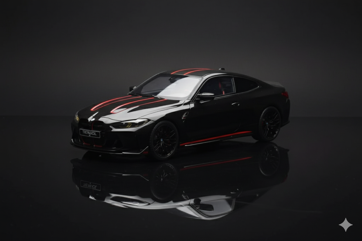 BMW M4 CSL G82 Sapphire Black GT Spirit 1/18