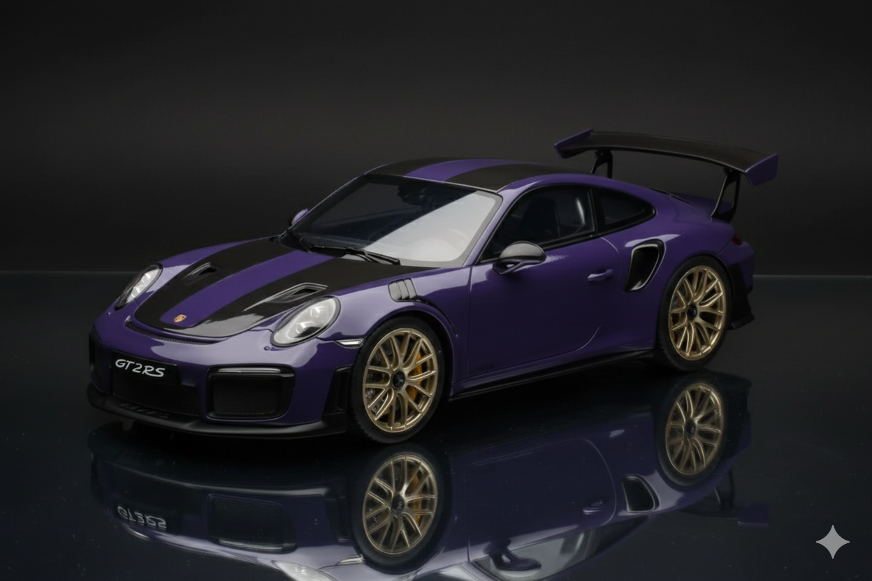 Porsche 911 GT2 RS 991.2 Ultraviolet GT Spirit 1/18