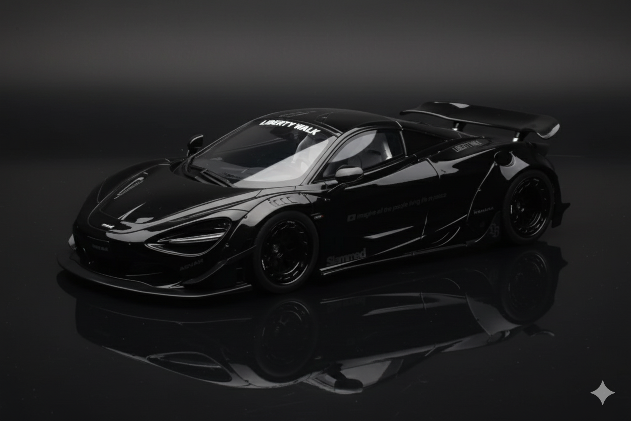 McLaren 720S LB Works Black GT Spirit 1/18