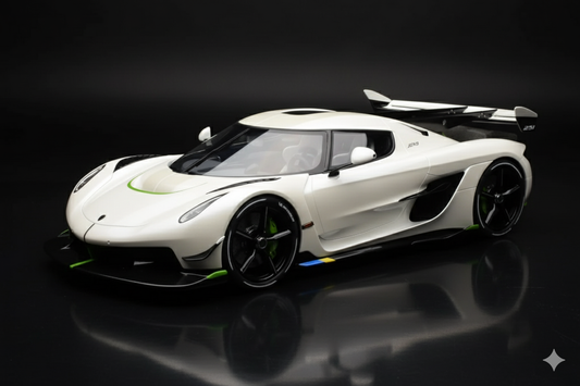 Koenigsegg Jesko Attack Crystal White Pearl GT Spirit 1/12