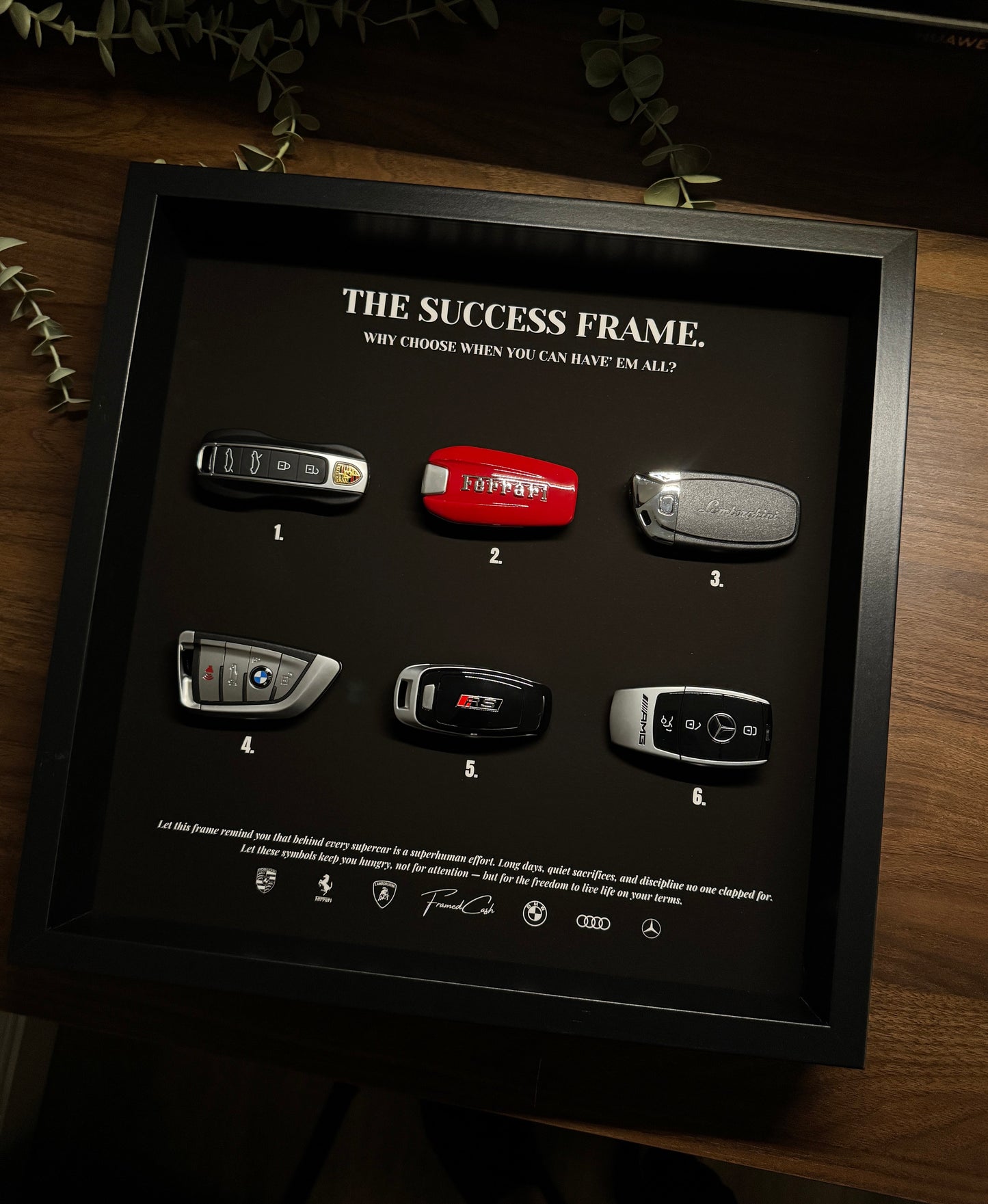 The Success Frame | 35x35 Luxury Wall Art Decór | LIMITED EDITION