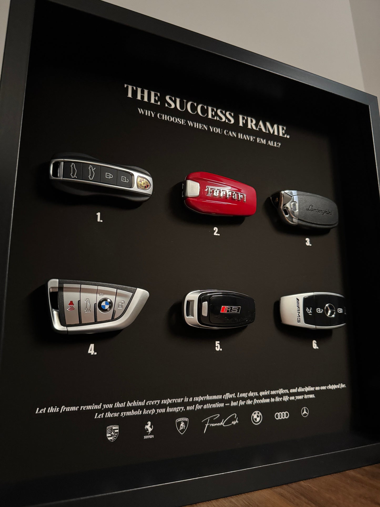 The Success Frame | 35x35 Luxury Wall Art Decór | LIMITED EDITION