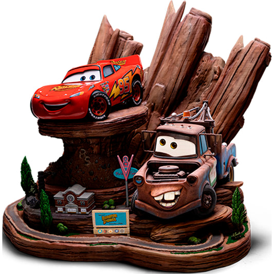 Lightning McQueen & Tow Mater Deluxe 1:10 Scale Statue