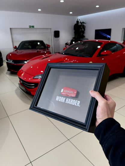 La Ferrari Key Frame – WORK HARDER Frame (20x25cm)