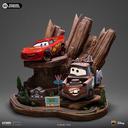 Lightning McQueen & Tow Mater Deluxe 1:10 Scale Statue